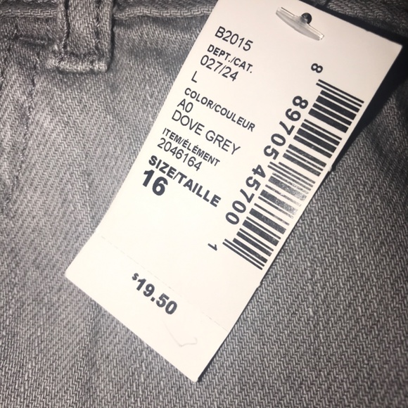 NWT The Children’s Place Boys’ Basic Skinny Jeans Dove Grey Size 16 - Picture 4 of 4